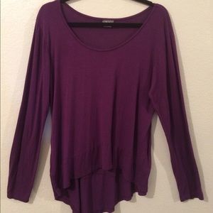 Hi-low long sleeve tee