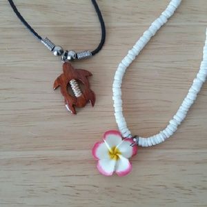 Two Hawaiian necklaces