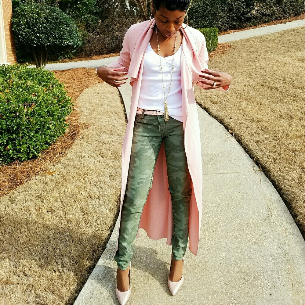 LAST ONE! Pink Belted Duster - Picture 1 of 5