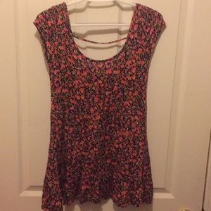 Floral shift dress