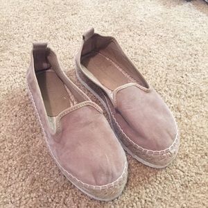 zara platform flat shoes