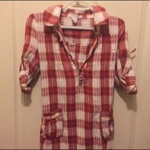 Plaid tunic