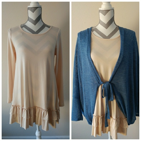 1 left! Soft heavy ruffle tunic! - Picture 2 of 5