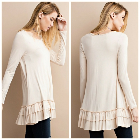 1 left! Soft heavy ruffle tunic! - Picture 3 of 5