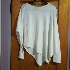 Asymmetrical cream top