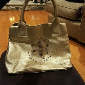 Tory Burch perforated small tote