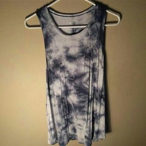 Tie-dye American eagle tank