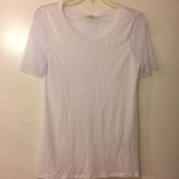 Urban Outfitters 'Hoops' Tee Mesh Sleeves NWOT - Picture 4 of 4