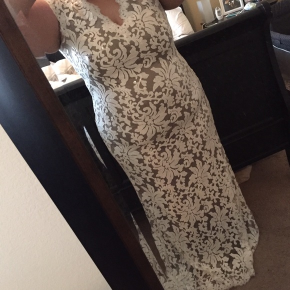 Stunning floral print gown