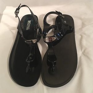 Michael Kors Black Jelly Sandals