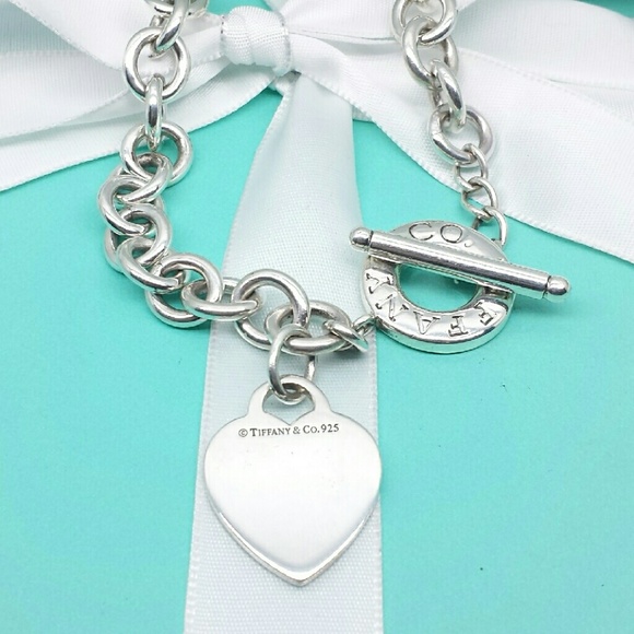 Tiffany & Co. Heart Tag Toggle Necklace Silver