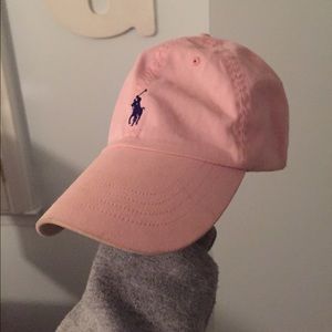 light pink Ralph Lauren signature pony hat