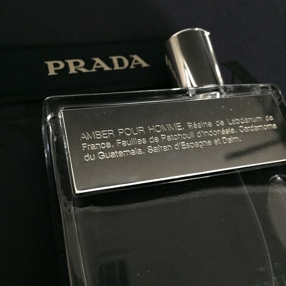 PRADA AMBER MENS PERFUME COLOGNE SET 100ml 3.4 fl. - Picture 3 of 4