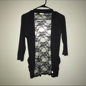 Black 3/4 cardigan