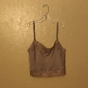 Light pink super cropped cami