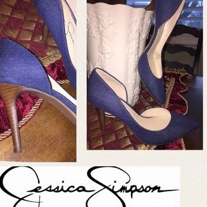 Jessica Simpson Shoes - Nearly new Jessica Simpson Denim Pumps SZ 8 Jessica Simpson Shoes - Nearly new Jessica Simpson Denim Pumps SZ 8
