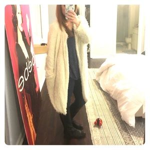 Long white jacket