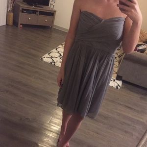 J. Crew Arabelle dress is graphite chiffon