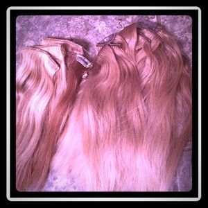Human hair clip in extensions ombré and bayalage 2