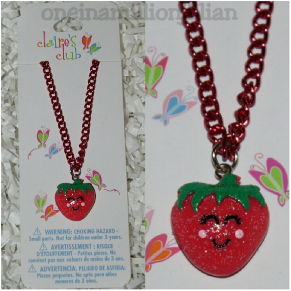 Claire's Other - 💝HP💝 Girls Strawberry Necklace - Claire's Club