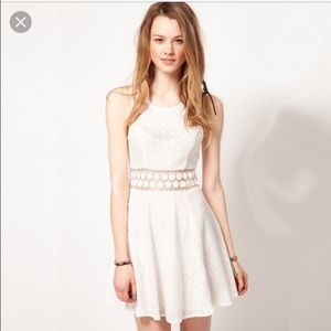 cream free people dress