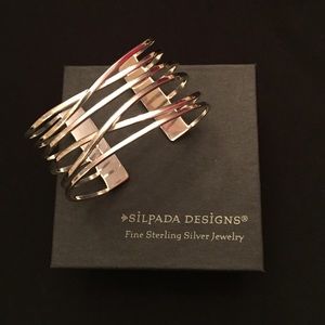 Silpada Sterling Silver cuff bracelet Retired