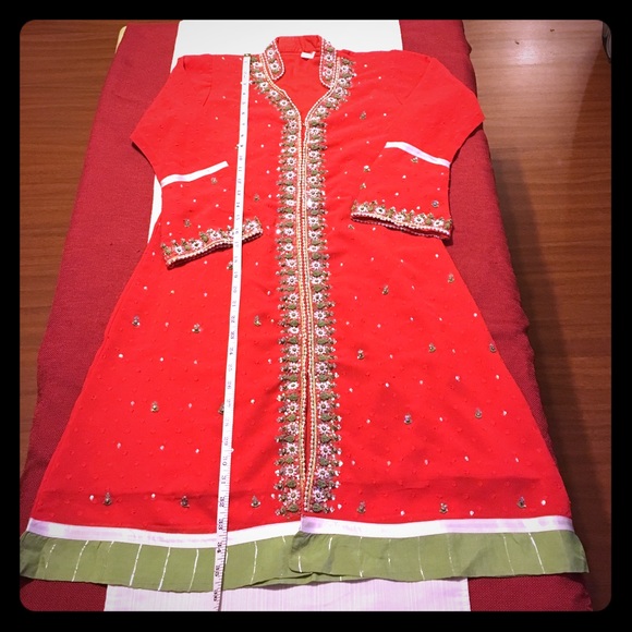 Pearled Handmade Indian Tunic