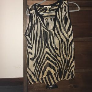 Zebra stripe top
