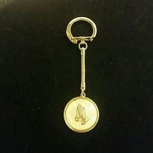 Praying hands key chain
