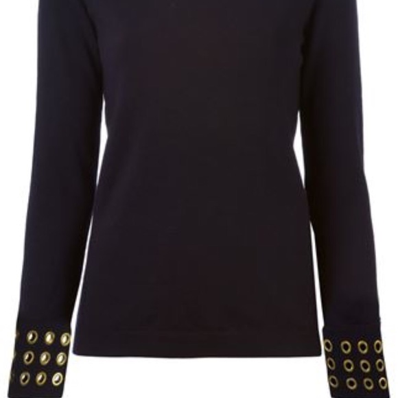 ❌❌sold❌❌Tory Burch sweater with gold eyelets - Picture 3 of 4