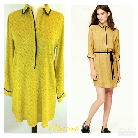 LOFT Dresses & Skirts - FINAL SALE! LOFT mustard tunic dress