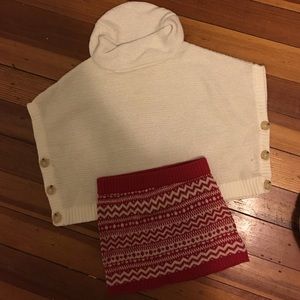 Cream & red cute outfit for the holidays!