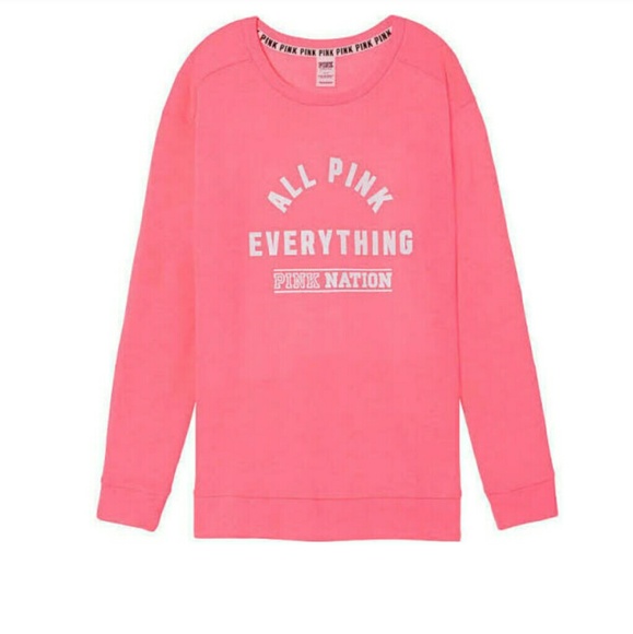Victoria's Secret Sweaters - NEW! Pink Nation Campus Crew