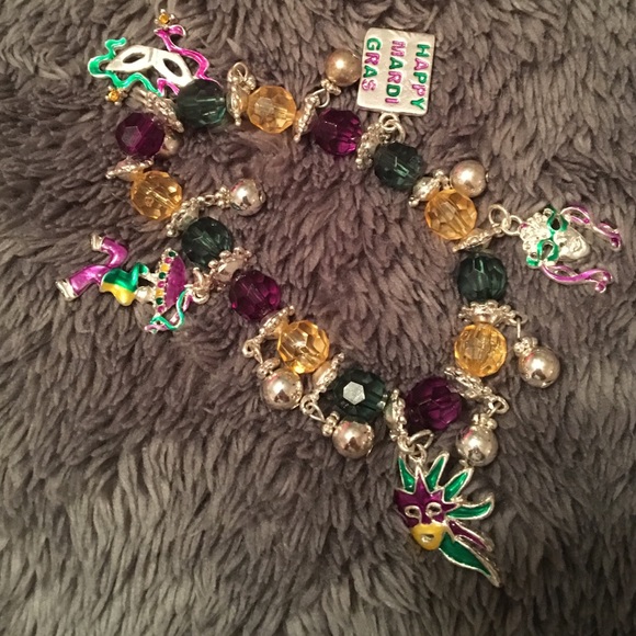mardi gras bracelet