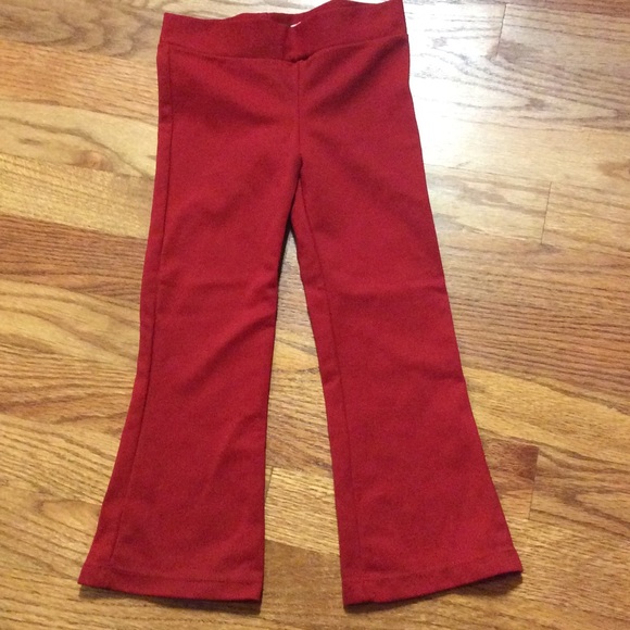 Red hippie flare pants