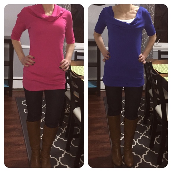 Long Cowl Neck Tunics