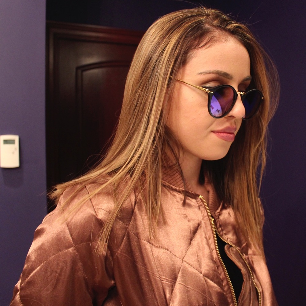 Selene Sunglasses Black/Blue