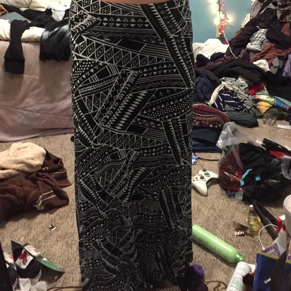 tribal print maxi