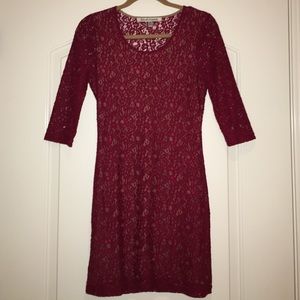 Lovers and Friends Red Lace Dress