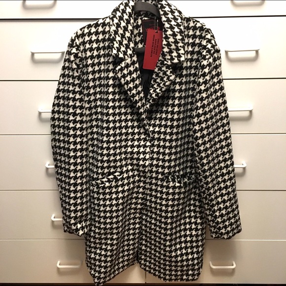 Yoki Outerwear Collection Houndstooth Coat NWT - Picture 3 of 5