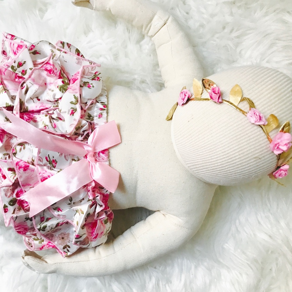 Newborn bloomers, baby diaper cover, baby bloomer - Picture 4 of 4