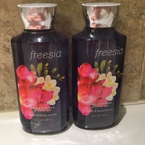 New Bath and Body Works Freesia Body Washes