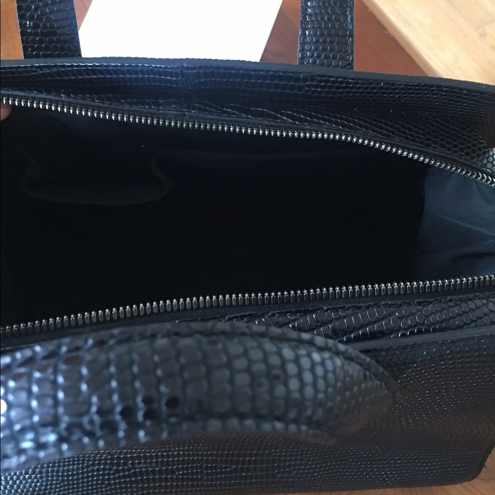 NWT ALEXANDER WANG Black Lizard Embossed Pelican - Picture 7 of 8