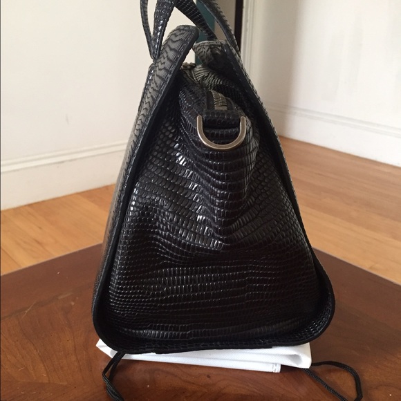 NWT ALEXANDER WANG Black Lizard Embossed Pelican - Picture 3 of 8