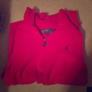 Polo long sleeve jacket quarter zip