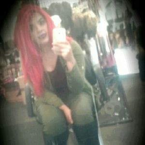 red long lace wig unit