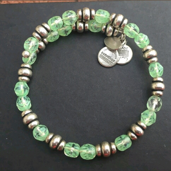 Alex and Ani Mosaic Lime Wrap