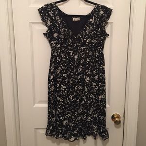Floral Print Sleeveless Mini Flare Dress