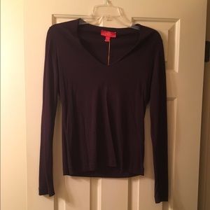 LaVia Purple Top-Made in Italy! 10% Cashmere