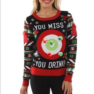 Tipsy Elves- WOMEN'S DRINKING GAME SWEATER